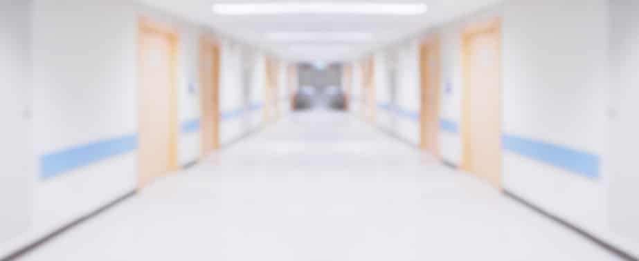 Abstract blur hospital corridor defocused Medical background